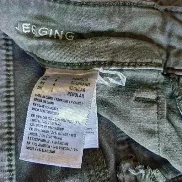 American Eagle Outfiters, Jegging, Gray, size  0 - Picture 3 of 8